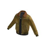 Fleece Collar Denim Jacket (Yellow)