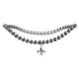 ✅ Fleur De Lis Beaded Necklace