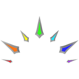 Floating Blades of Prismatic Light