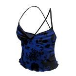 Floral Cami Top Blue