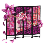 Floral Gyaru Shoji Panel Background