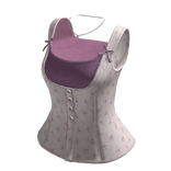 Floral Layered Corset Top (Purple)