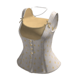 Floral Layered Corset Top (Yellow)
