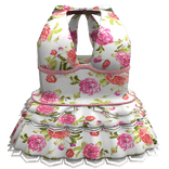 Floral Preppy Halter Dress 3.0