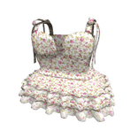 Floral Preppy Ribbon Dress 3.0