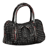 Floral Reptile Studded Vintage Duffel Bag