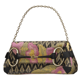 Floral Vintage Monogram bag in Black