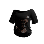 Flower Asymmetric Shirt