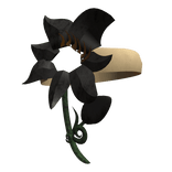 Flower eyepatch headband [Black]