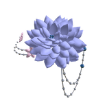 Flower Maximalism HairPin In Blue