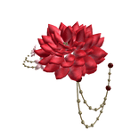 Flower Maximalism HairPin In Red