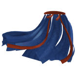 Flowy Traditional Skirt in Blue Red