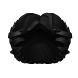 Fluffy 80s Medium Length Hair Men Black