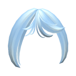 -',ৎ Fluffy Anime Bangs in Soft Blue