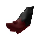 Fluffy Black and Red Fox Tail