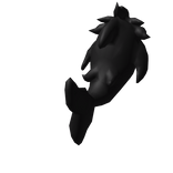 Fluffy black shark tail