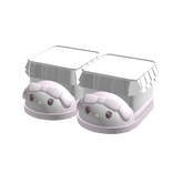 ♡ fluffy bunny slippers w ruffle socks