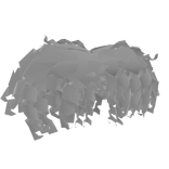 Fluffy Curly Head Hair