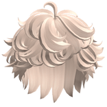 Fluffy Curly Messy Boy Hair (Beige)