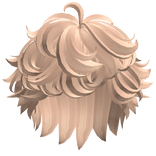 Fluffy Curly Messy Boy Hair (Blonde)