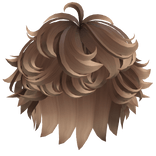 Fluffy Curly Messy Boy Hair (Brown & Blonde Ombre)