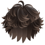 Fluffy Curly Messy Boy Hair (Brown Ombre)