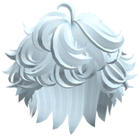 Fluffy Curly Messy Boy Hair (Light Blue)