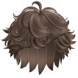 Fluffy Curly Messy Boy Hair (Light Brown)