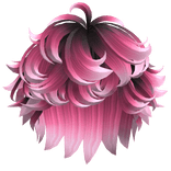 Fluffy Curly Messy Boy Hair (Pink Galaxy)