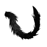 Fluffy Demon Tail Black