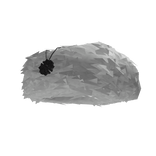 fluffy headband with chrome chain