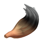 Fluffy Kawaii Fox Tail - Orange + Black + White