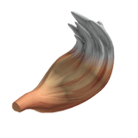 Fluffy Kawaii Fox Tail - Orange + White