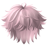 Fluffy Messy Anime Boy Hair Pink