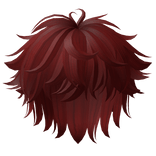 Fluffy Messy Anime Boy Hair Red