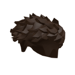 Fluffy Messy Fringe Brown Taper Hair