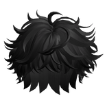Fluffy Messy Hair(Black)