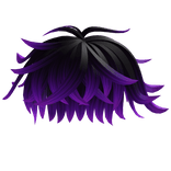 Fluffy Messy Purple Boy Hair