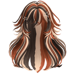 Fluffy Messy Wolfcut w/ Star Clips (Calico Cat)