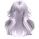 Fluffy Messy Wolfcut w/ Star Clips (Lavender)