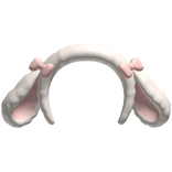 Fluffy Pink Bunny Ears Headband