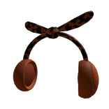 Fluffy two-tone earmuff (orange)