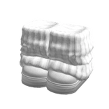 Fluffy Winter Boots w/ Lined Leg Warmers White