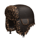 Fluffy Y2K Ushanka in Dark Brown (Leopardc Fur)