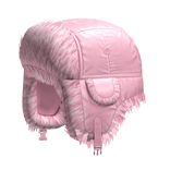 Fluffy Y2K Ushanka in Light Pink