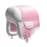 Fluffy Y2K Ushanka in Pink (White Fur)
