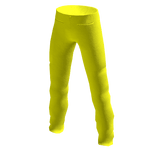 Fluo Yellow Elegant Dress Pants