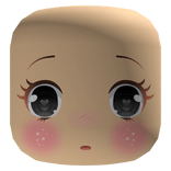 Flustered Heart Eyes Face - Light