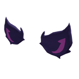 flying purple bat ears