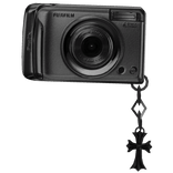 [for waist] cross y2k dark gray film retro camera